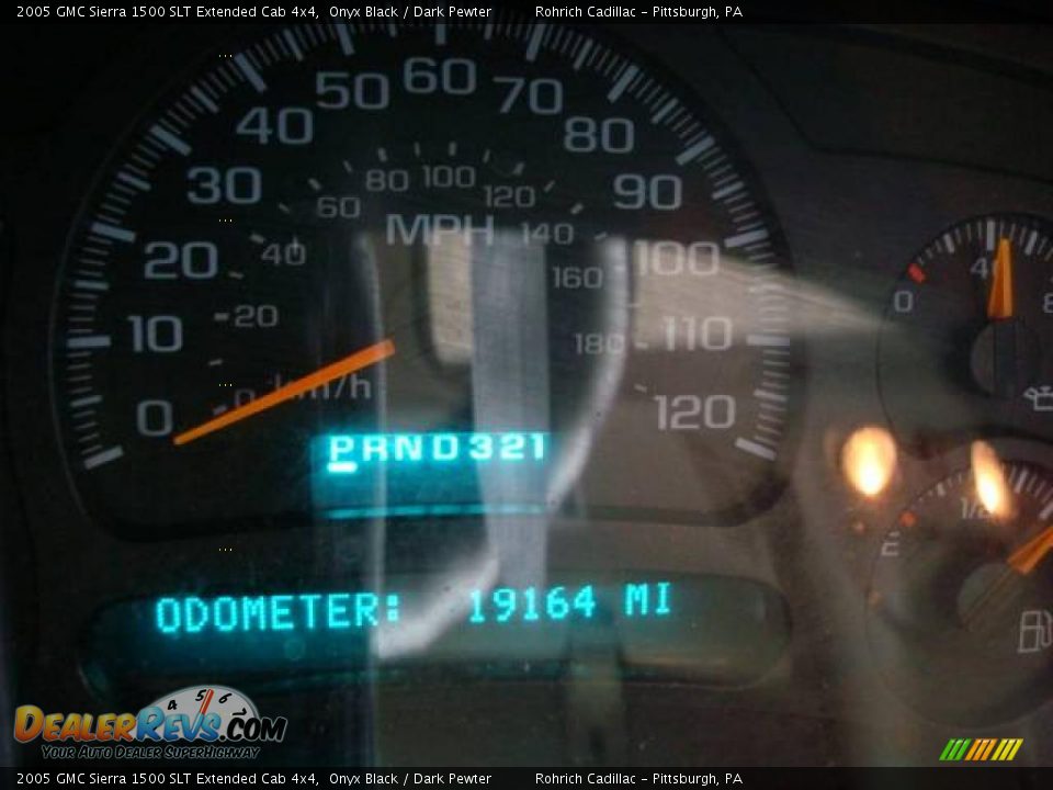 2005 GMC Sierra 1500 SLT Extended Cab 4x4 Onyx Black / Dark Pewter Photo #20