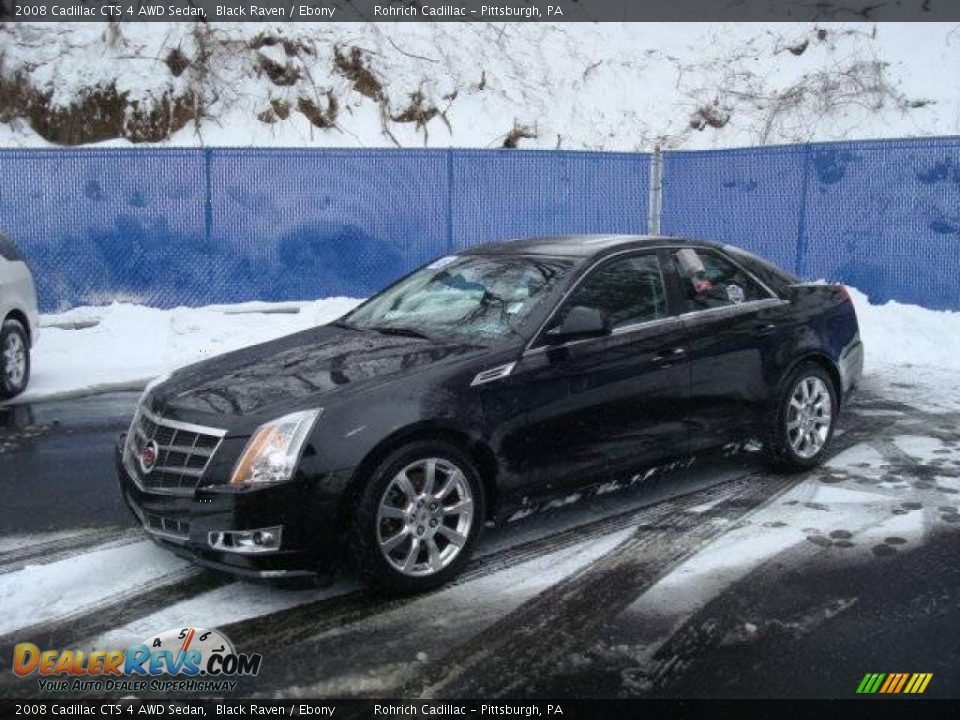 2008 Cadillac CTS 4 AWD Sedan Black Raven / Ebony Photo #1