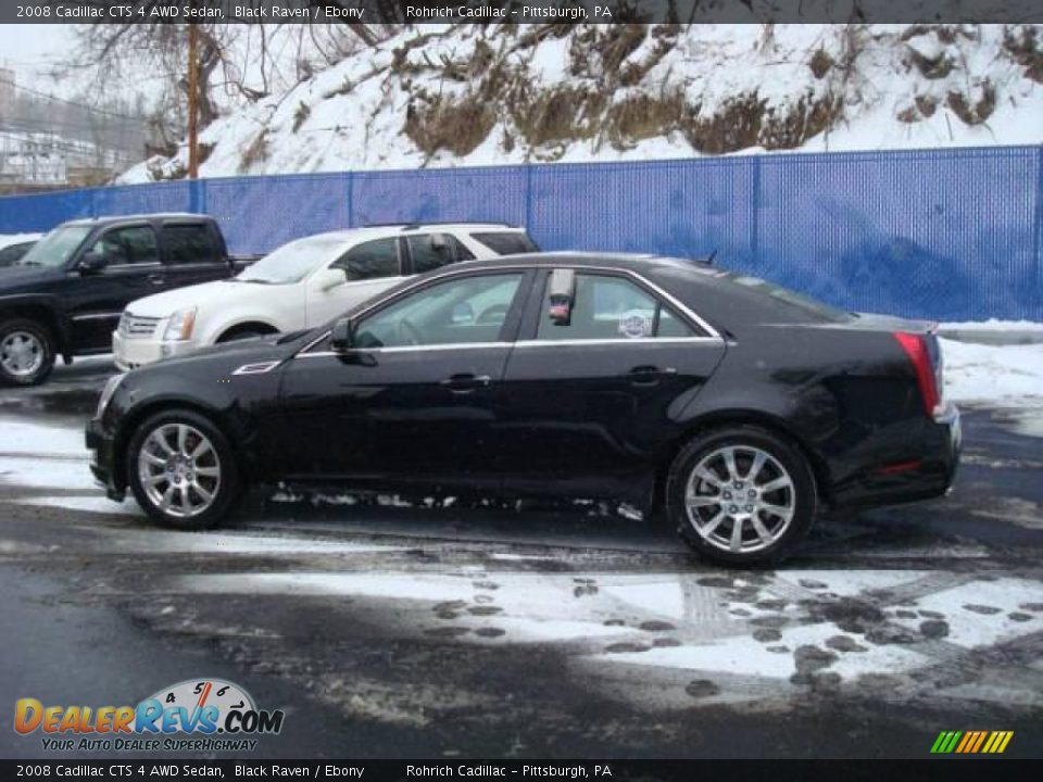 2008 Cadillac CTS 4 AWD Sedan Black Raven / Ebony Photo #2