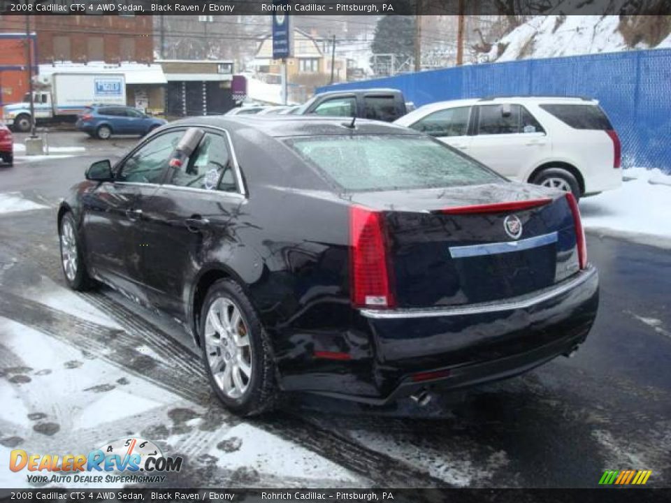 2008 Cadillac CTS 4 AWD Sedan Black Raven / Ebony Photo #3