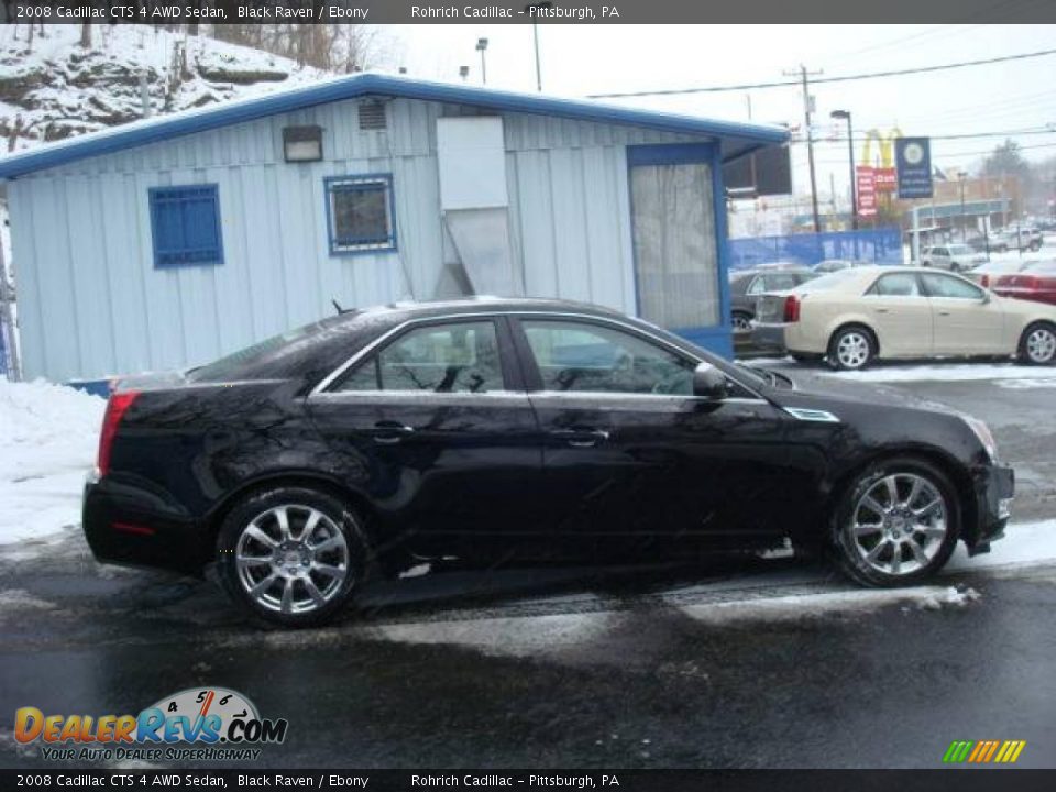 2008 Cadillac CTS 4 AWD Sedan Black Raven / Ebony Photo #6