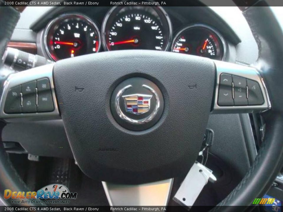 2008 Cadillac CTS 4 AWD Sedan Black Raven / Ebony Photo #17