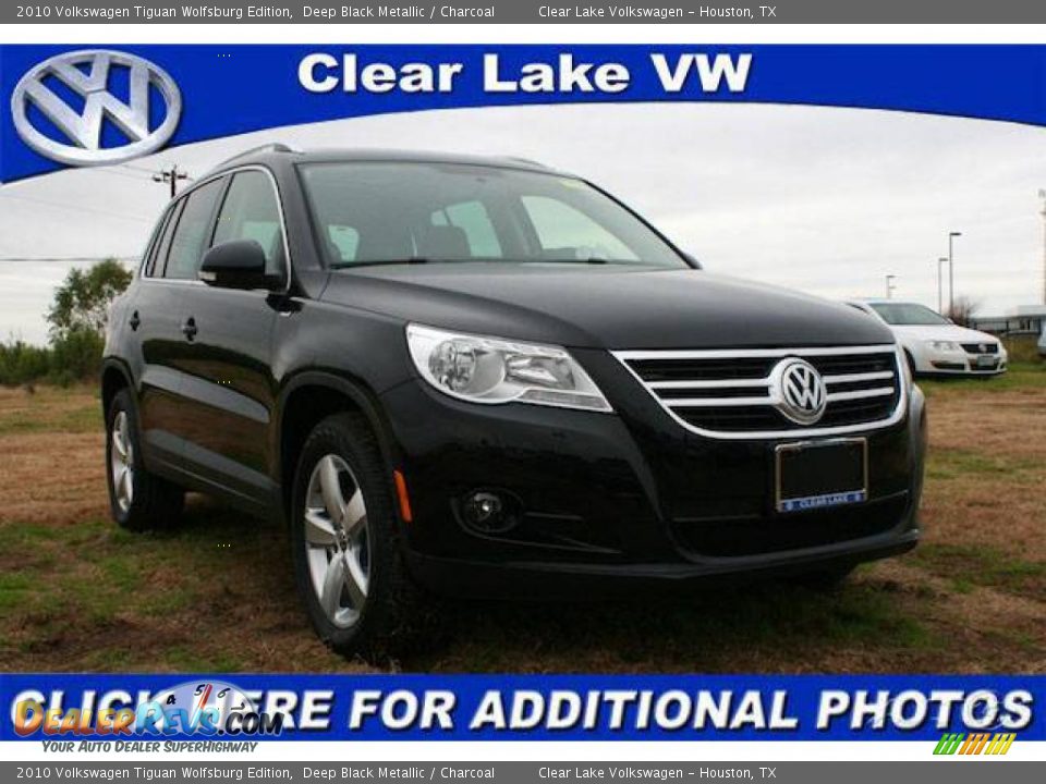 2010 Volkswagen Tiguan Wolfsburg Edition Deep Black Metallic / Charcoal Photo #1
