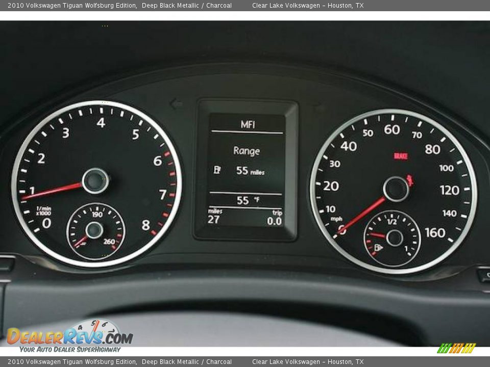 2010 Volkswagen Tiguan Wolfsburg Edition Deep Black Metallic / Charcoal Photo #21