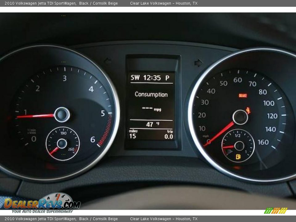 2010 Volkswagen Jetta TDI SportWagen Black / Cornsilk Beige Photo #21