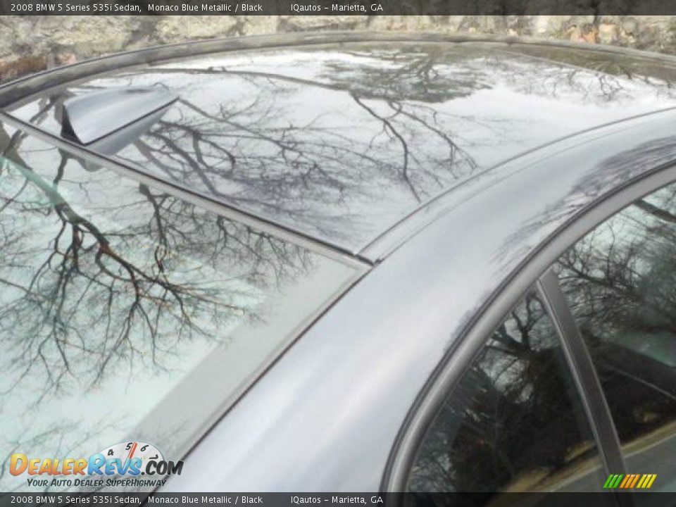 2008 BMW 5 Series 535i Sedan Monaco Blue Metallic / Black Photo #16