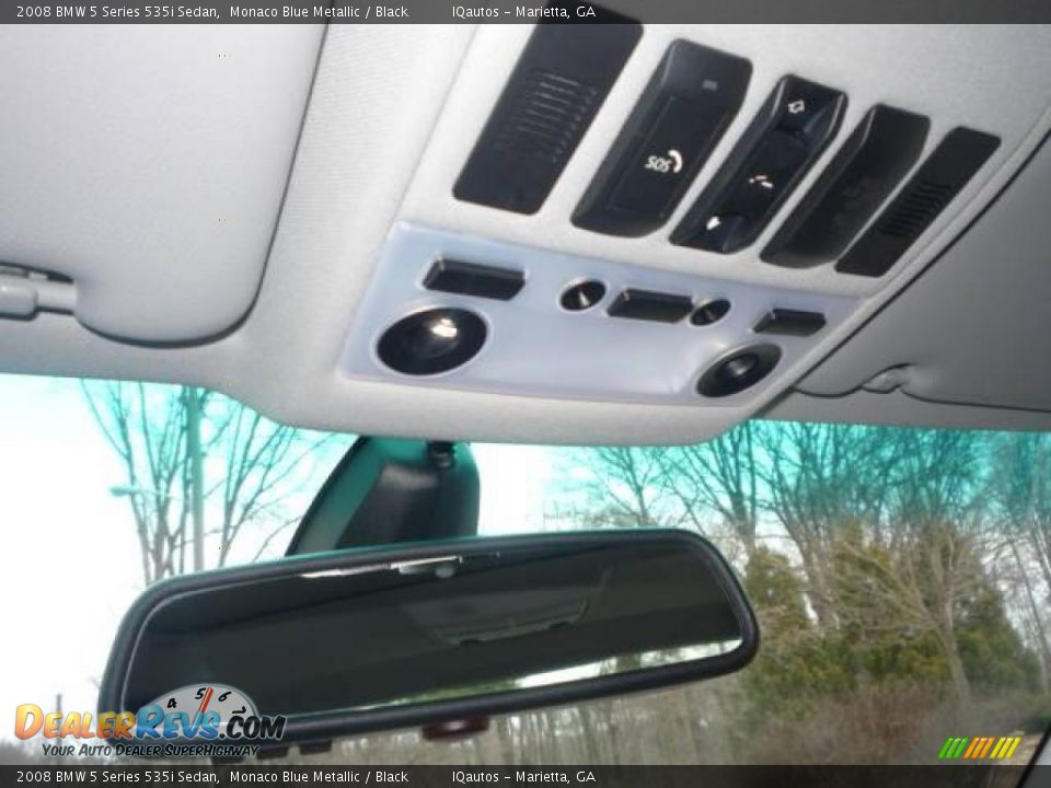 2008 BMW 5 Series 535i Sedan Monaco Blue Metallic / Black Photo #19