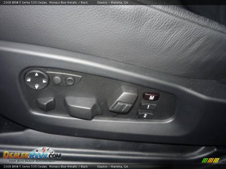 2008 BMW 5 Series 535i Sedan Monaco Blue Metallic / Black Photo #21