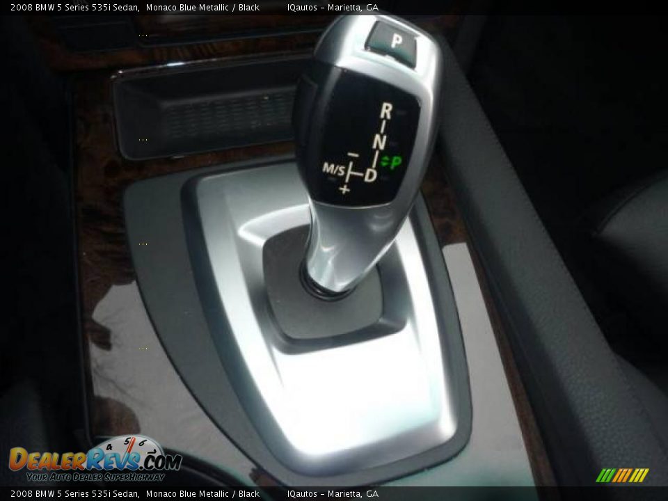2008 BMW 5 Series 535i Sedan Monaco Blue Metallic / Black Photo #23
