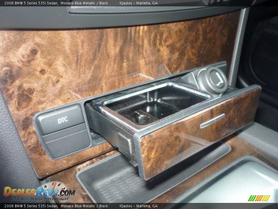 2008 BMW 5 Series 535i Sedan Monaco Blue Metallic / Black Photo #24