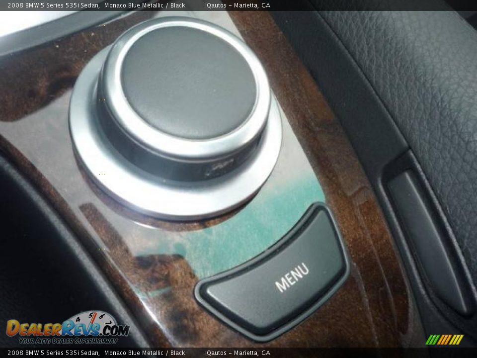 2008 BMW 5 Series 535i Sedan Monaco Blue Metallic / Black Photo #25