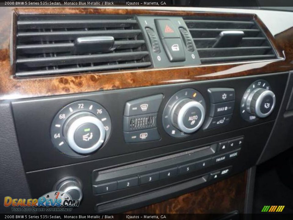 2008 BMW 5 Series 535i Sedan Monaco Blue Metallic / Black Photo #26