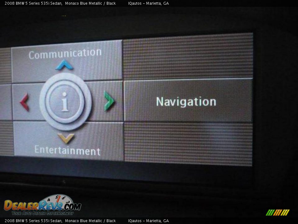 2008 BMW 5 Series 535i Sedan Monaco Blue Metallic / Black Photo #27