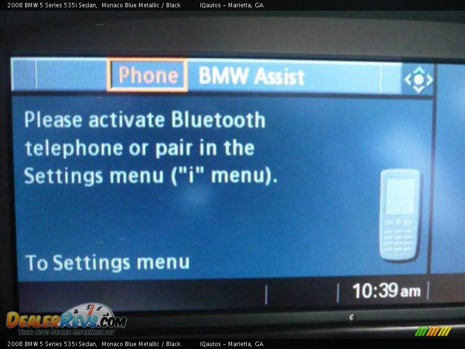 2008 BMW 5 Series 535i Sedan Monaco Blue Metallic / Black Photo #28
