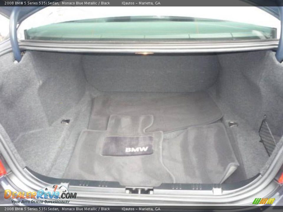 2008 BMW 5 Series 535i Sedan Monaco Blue Metallic / Black Photo #35
