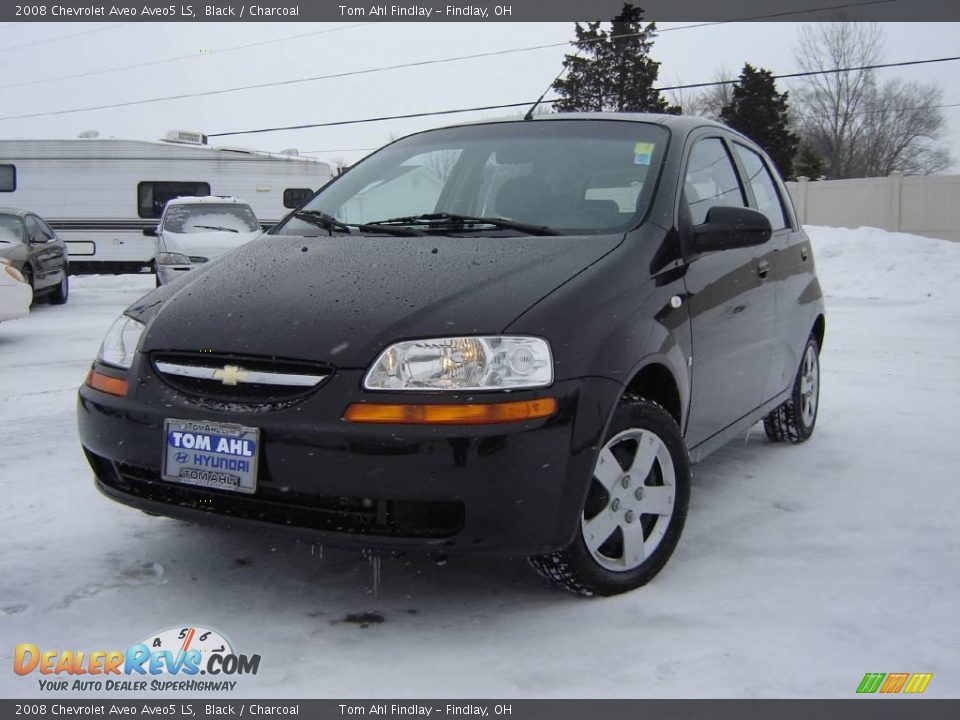 2008 Chevrolet Aveo Aveo5 LS Black / Charcoal Photo #1