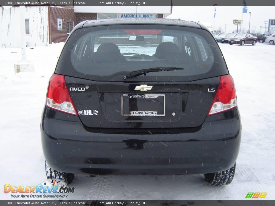 2008 Chevrolet Aveo Aveo5 LS Black / Charcoal Photo #4