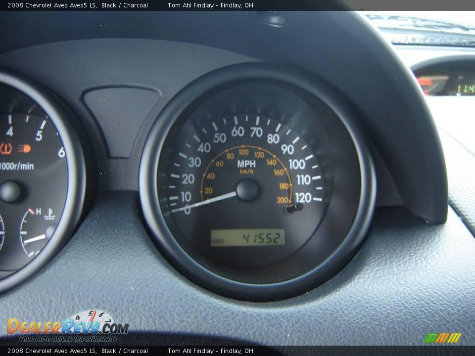 2008 Chevrolet Aveo Aveo5 LS Black / Charcoal Photo #14