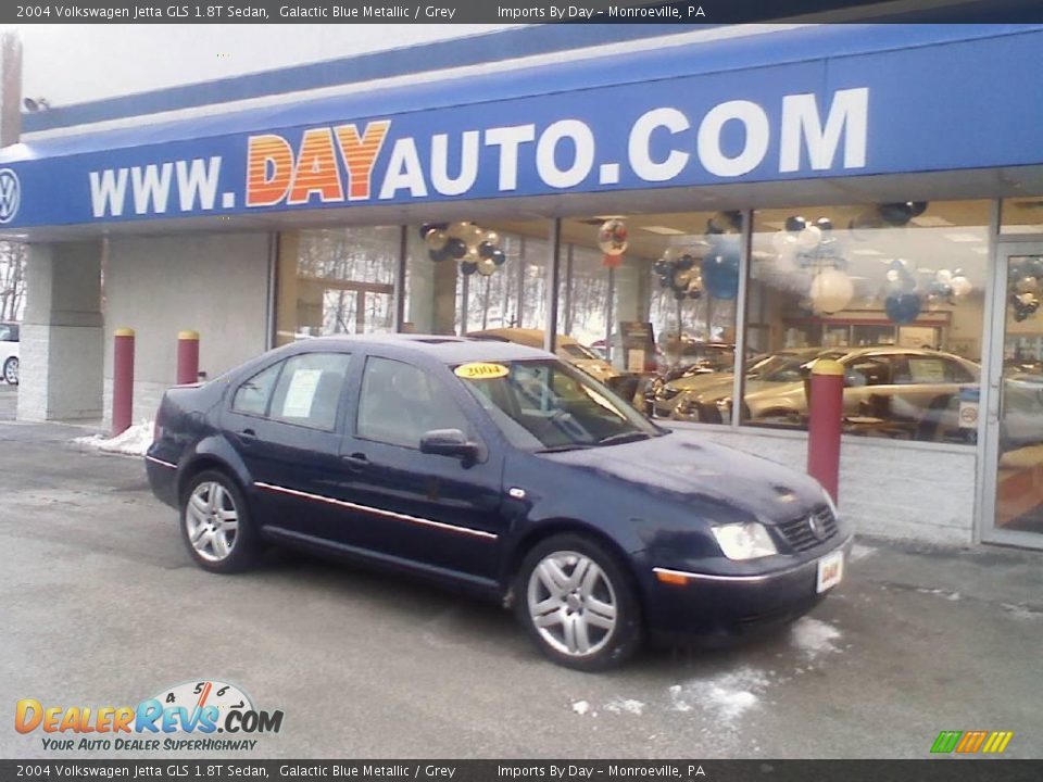2004 Volkswagen Jetta GLS 1.8T Sedan Galactic Blue Metallic / Grey Photo #1
