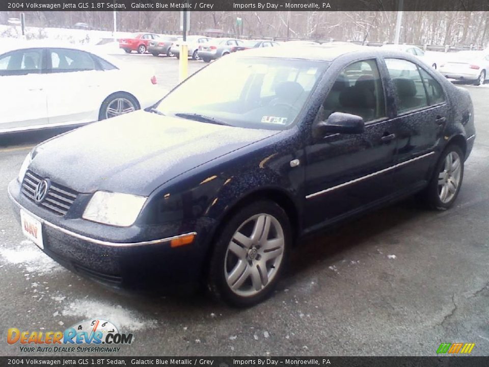 2004 Volkswagen Jetta GLS 1.8T Sedan Galactic Blue Metallic / Grey Photo #4