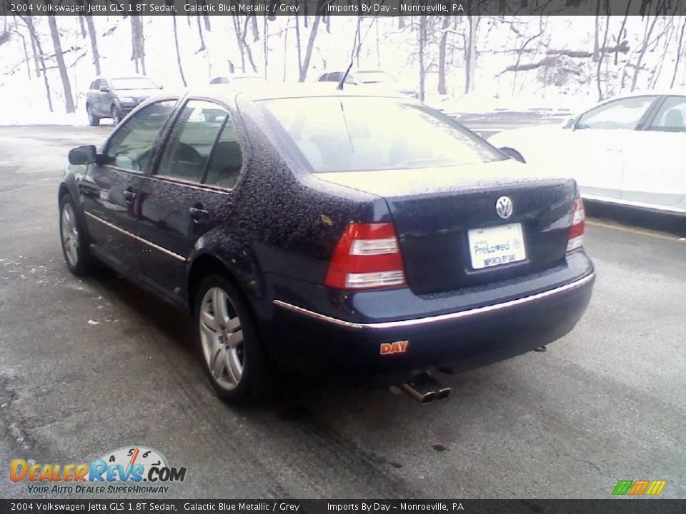 2004 Volkswagen Jetta GLS 1.8T Sedan Galactic Blue Metallic / Grey Photo #5