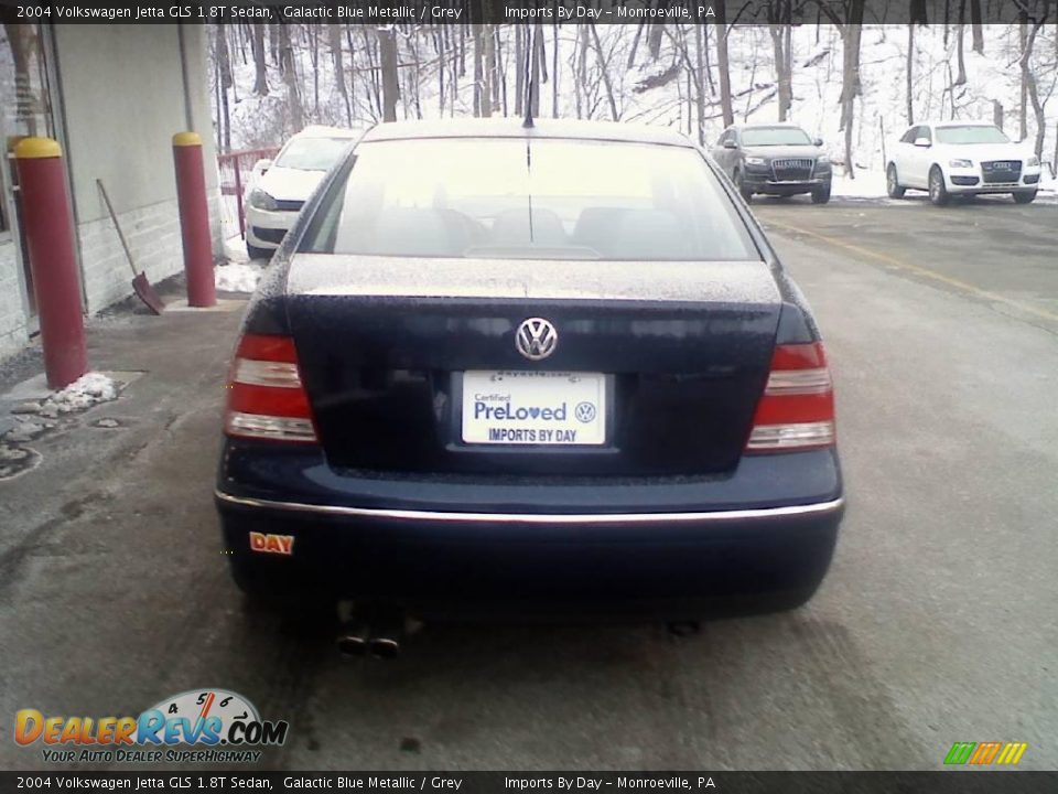 2004 Volkswagen Jetta GLS 1.8T Sedan Galactic Blue Metallic / Grey Photo #6