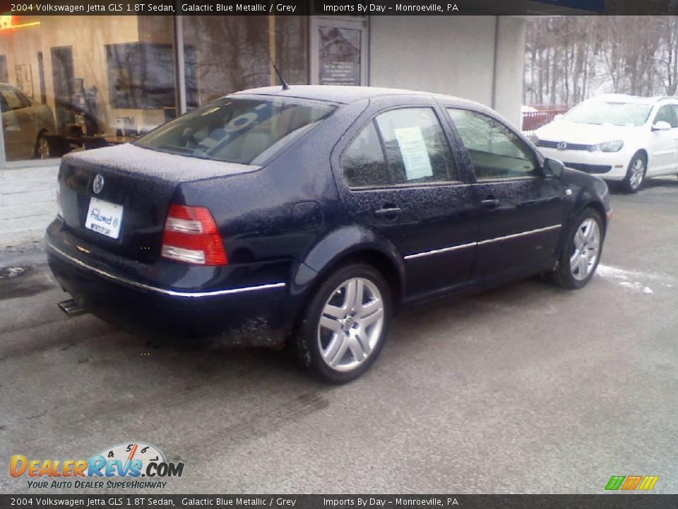 2004 Volkswagen Jetta GLS 1.8T Sedan Galactic Blue Metallic / Grey Photo #7