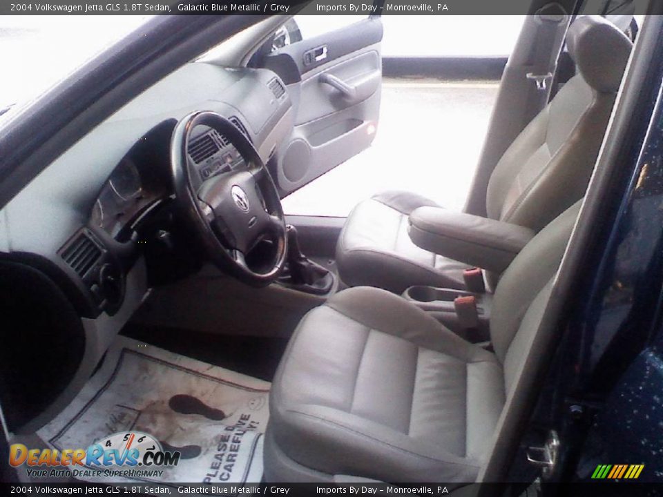 2004 Volkswagen Jetta GLS 1.8T Sedan Galactic Blue Metallic / Grey Photo #9
