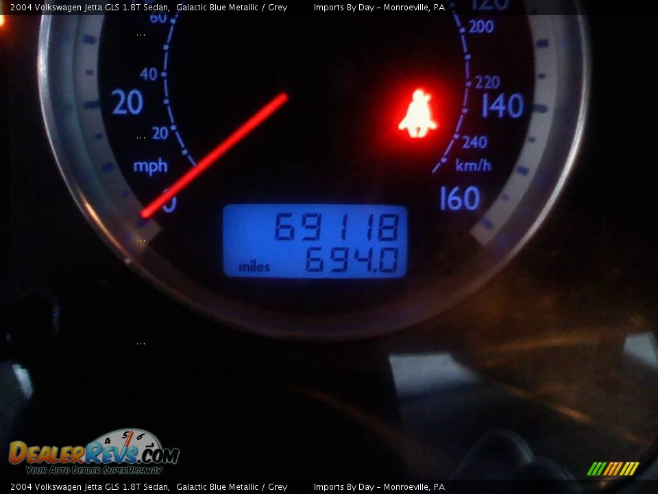 2004 Volkswagen Jetta GLS 1.8T Sedan Galactic Blue Metallic / Grey Photo #19