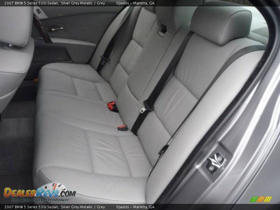 2007 BMW 5 Series 530i Sedan Silver Grey Metallic / Grey Photo #9