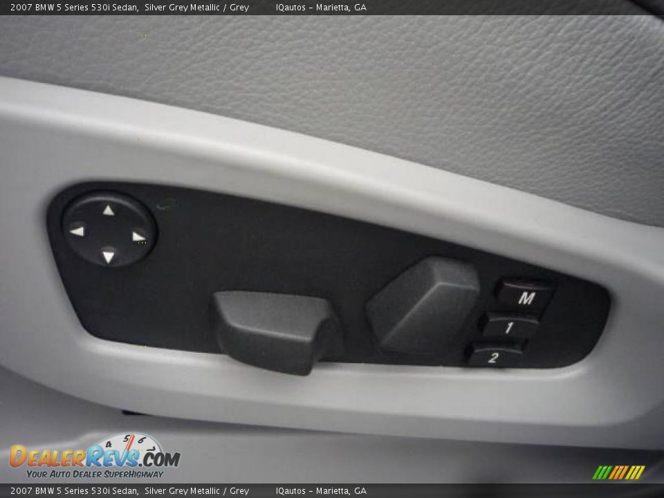2007 BMW 5 Series 530i Sedan Silver Grey Metallic / Grey Photo #19