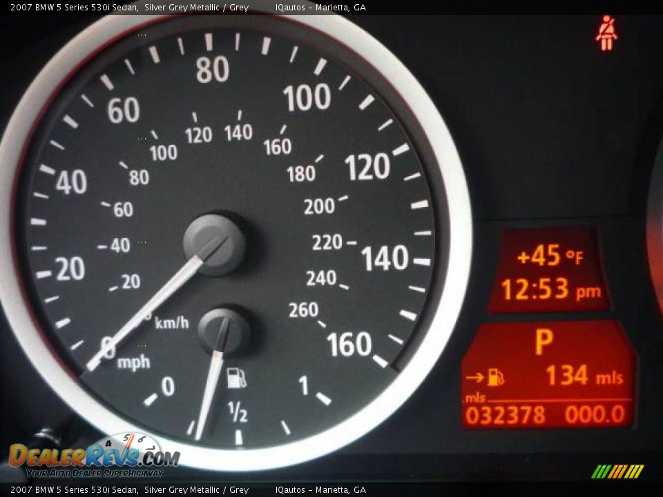 2007 BMW 5 Series 530i Sedan Silver Grey Metallic / Grey Photo #20
