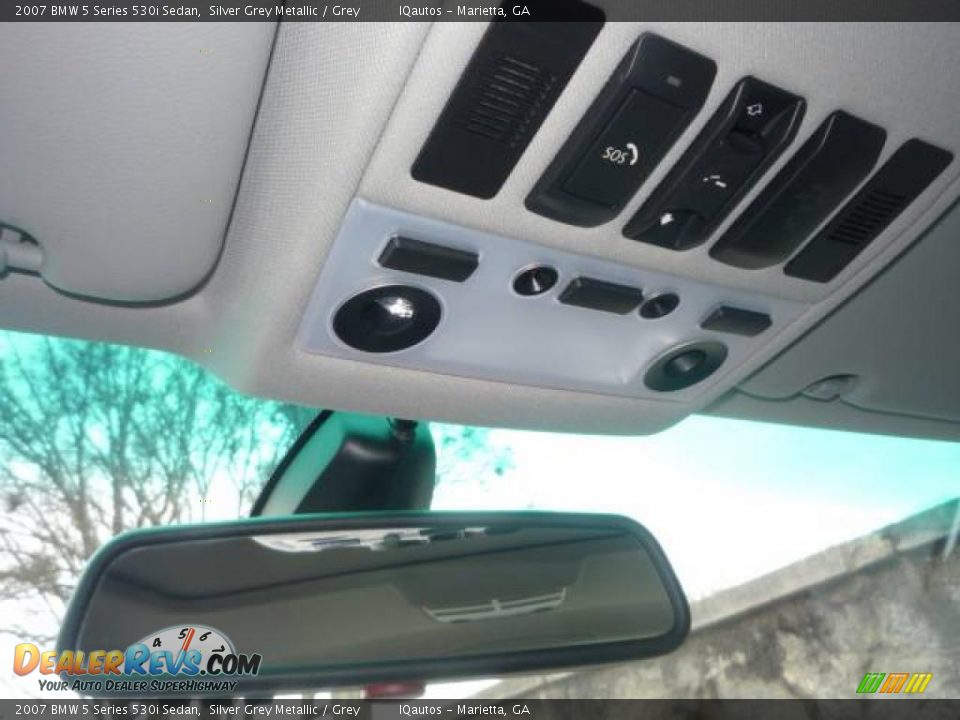 2007 BMW 5 Series 530i Sedan Silver Grey Metallic / Grey Photo #21