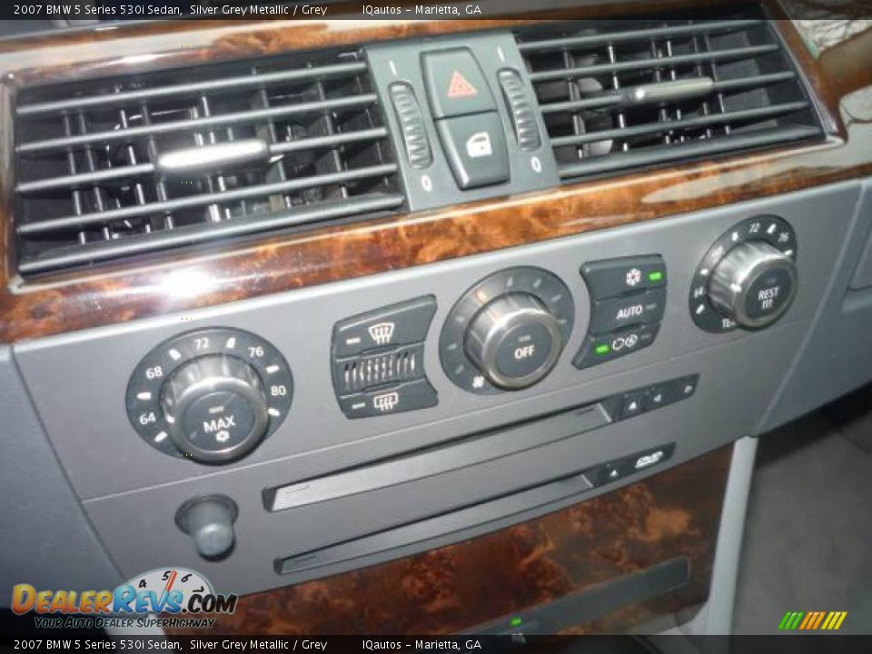 2007 BMW 5 Series 530i Sedan Silver Grey Metallic / Grey Photo #22