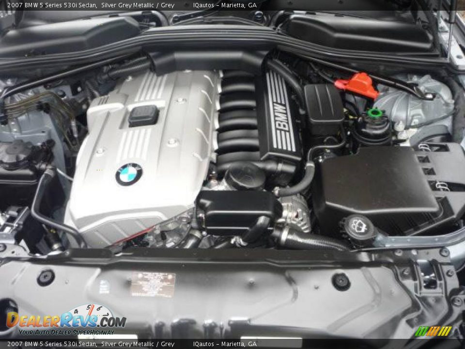 2007 BMW 5 Series 530i Sedan Silver Grey Metallic / Grey Photo #30