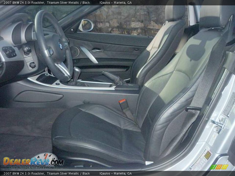 2007 BMW Z4 3.0i Roadster Titanium Silver Metallic / Black Photo #7