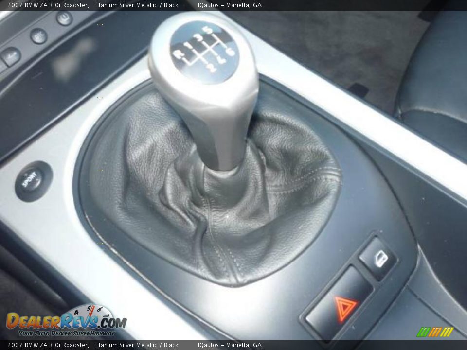 2007 BMW Z4 3.0i Roadster Titanium Silver Metallic / Black Photo #10