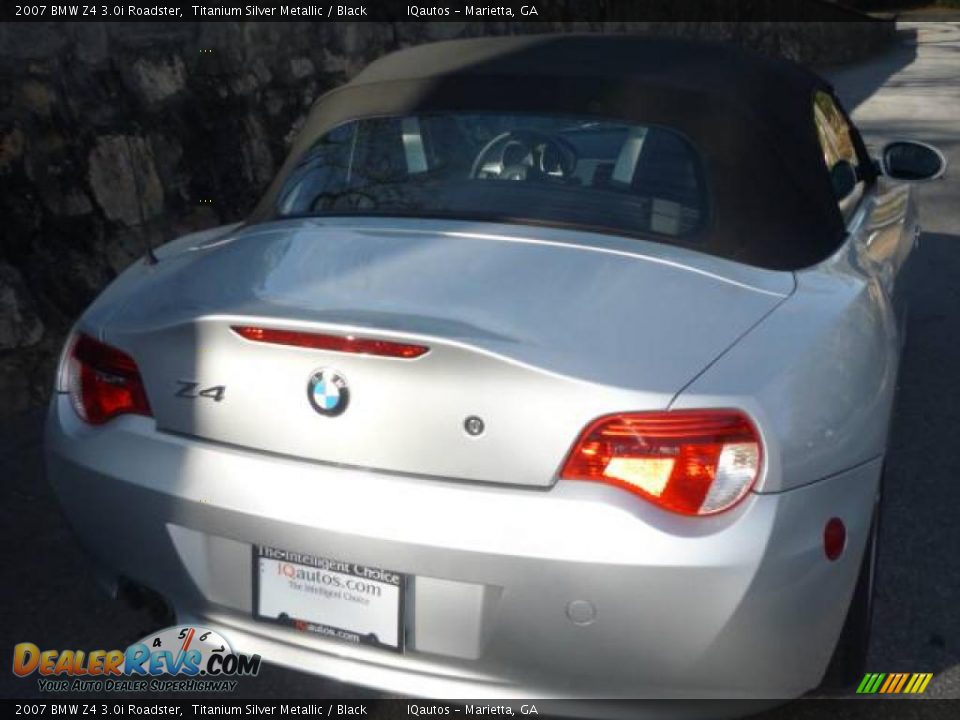 2007 BMW Z4 3.0i Roadster Titanium Silver Metallic / Black Photo #11