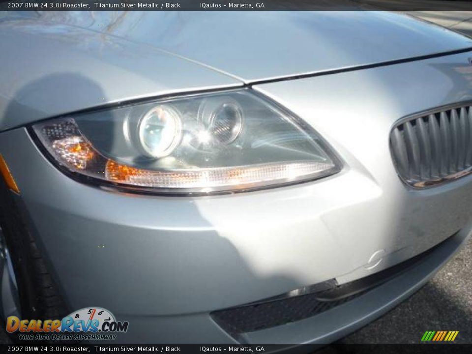2007 BMW Z4 3.0i Roadster Titanium Silver Metallic / Black Photo #17