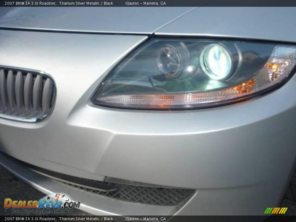 2007 BMW Z4 3.0i Roadster Titanium Silver Metallic / Black Photo #18
