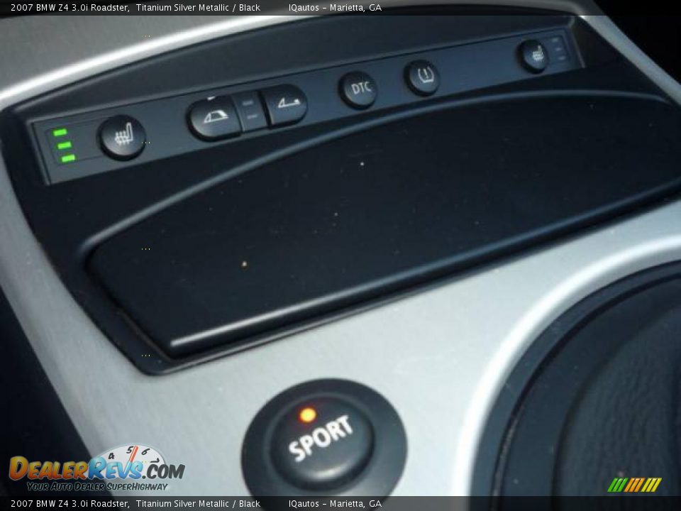 2007 BMW Z4 3.0i Roadster Titanium Silver Metallic / Black Photo #21