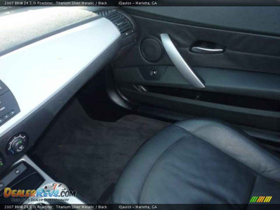2007 BMW Z4 3.0i Roadster Titanium Silver Metallic / Black Photo #24