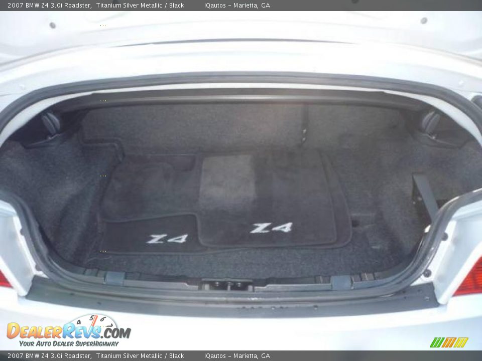 2007 BMW Z4 3.0i Roadster Titanium Silver Metallic / Black Photo #25