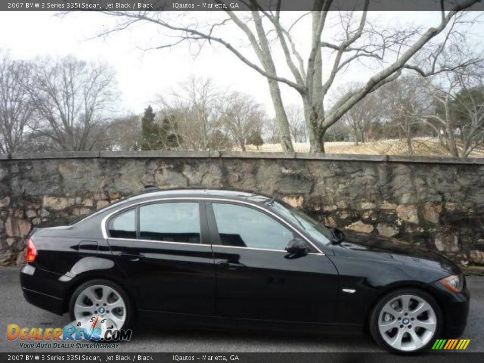 2007 BMW 3 Series 335i Sedan Jet Black / Black Photo #2