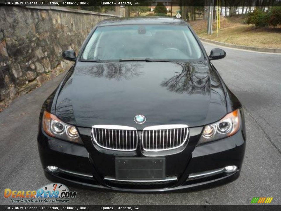 2007 BMW 3 Series 335i Sedan Jet Black / Black Photo #3