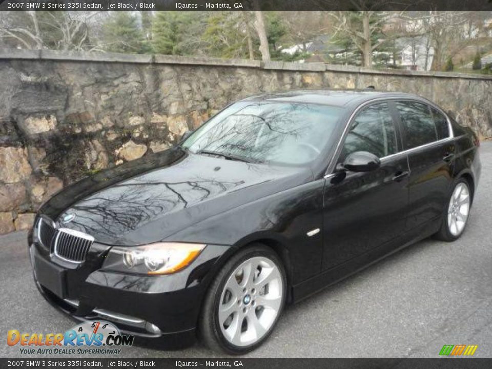 2007 BMW 3 Series 335i Sedan Jet Black / Black Photo #4