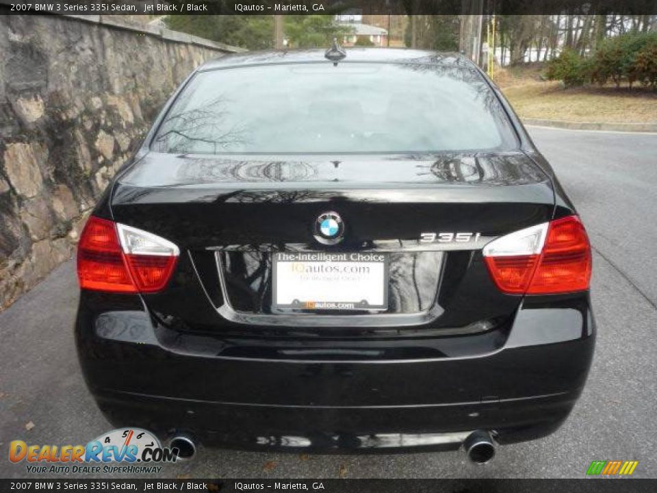 2007 BMW 3 Series 335i Sedan Jet Black / Black Photo #6