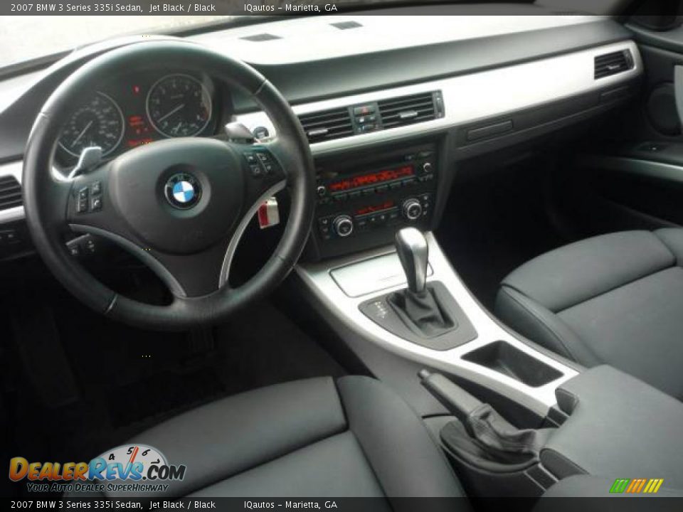 2007 BMW 3 Series 335i Sedan Jet Black / Black Photo #7