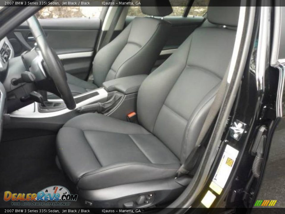 2007 BMW 3 Series 335i Sedan Jet Black / Black Photo #8