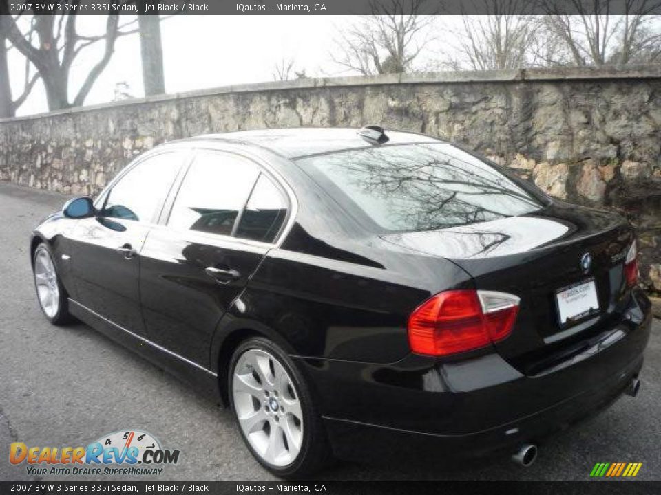 2007 BMW 3 Series 335i Sedan Jet Black / Black Photo #10
